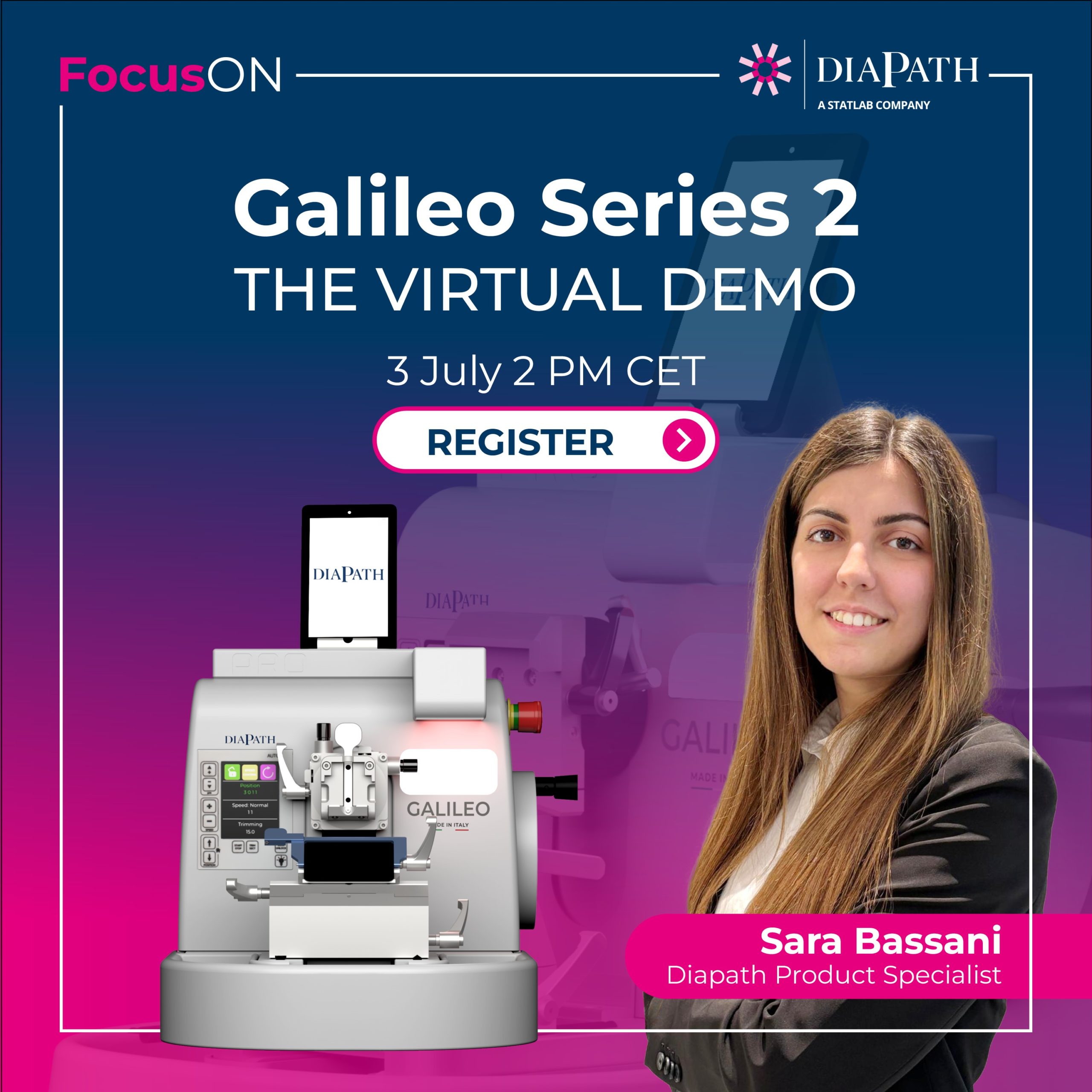Diapath Timer Diapath Focus ON - Galileo Series 2 Live Virtual Demo - Diapath Lab Talks